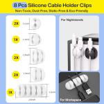 Cable Management Kit with Clips and Straps