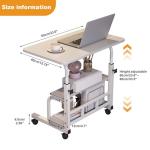FinerFurnis Adjustable Mobile Standing Desk with Wheels