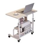 FinerFurnis Adjustable Mobile Standing Desk with Wheels