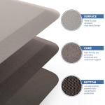 Cushioned Anti-Fatigue Standing Desk Mat - Khaki