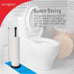 Songtec Black Floor Toilet Paper Holder Stand
