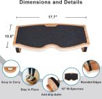 Ergonomic Wooden Under Desk Foot Rest Rocker