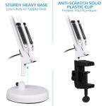 Adjustable Clip-On Desk Lamp with Swing Arm