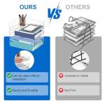 Clear 4-Tier Stackable Desk Organizer Set