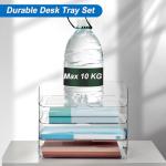 Clear 4-Tier Stackable Desk Organizer Set