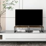 2 Pack Wood Monitor Stand Risers for Desks