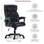 Ergonomic Big & Tall Office Chair in Black