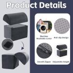 ROYALAY Adjustable Foot Rest for Under Desk at Work, Foot Stools for Under Office Desk, Ergonomic Leg Rest, Gray