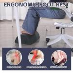 ROYALAY Adjustable Foot Rest for Under Desk at Work, Foot Stools for Under Office Desk, Ergonomic Leg Rest, Gray