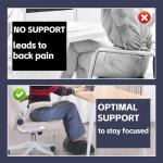 ROYALAY Adjustable Foot Rest for Under Desk at Work, Foot Stools for Under Office Desk, Ergonomic Leg Rest, Gray