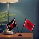Chicago Bulls Desk and Tabletop Flags Set