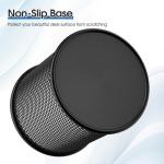 MaxGear Pen Holder, 3 Pack Pencil Holder for Desk, Premium Mesh Metal Desk Organizer with Non-Slip EVA Pad, Desk Accessories & Workspace Organizers for Home, School & Office, Black, 3.7’’ Tall