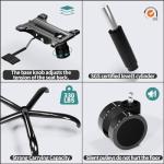 Ergonomic Mesh Office Chair with Wheels - Black