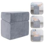 ROYALAY Adjustable Foot Rest Under Desk for Office, High-Density Foam Foot Rest with 3 Adjustable Heights, Ergonomic Footrest with Washable Cover for Home, Airplane, Travel(17 * 11 * 17in, Gray)