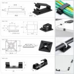 ZIIYAN 163 Piece Cable Management Set