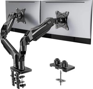 Adjustable Dual Monitor Desk Mount for Gamers