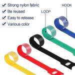 120PCS Reusable 6-Inch Cable Ties in 5 Colors