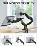 Adjustable Dual Monitor Desk Mount for Gamers