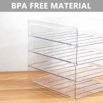 Clear Stackable Desk Organizer for Office Essentials