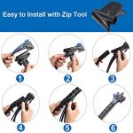 10FT Flexible Cable Management Sleeve with Zipper Clip