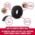 VELCRO Extra Narrow Self-Gripping Tape Roll 30ft