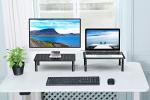 Adjustable Dual Monitor Stand with Star Mesh Design