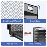 7-Tier Mesh Desk Paper Organizer with Handle