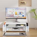 OPNICE Desk Organizer with Monitor Stand and Drawer