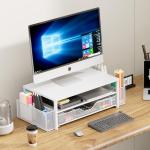 OPNICE Desk Organizer with Monitor Stand and Drawer
