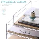 Acrylic Stackable Letter Tray - 4-Pack Organizer