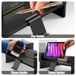 Dual Monitor Stand Riser with Drawer Storage