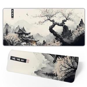 Large Japanese Mouse Pad with Non-Slip Base