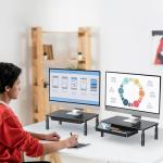 Zimilar Adjustable Monitor Stand Set with Drawer