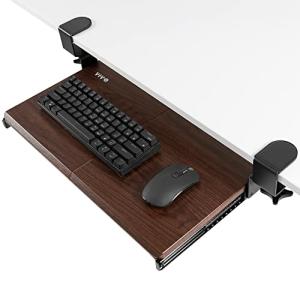 VIVO Under Desk Small Keyboard Tray with Clamp