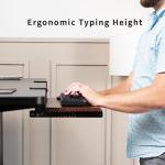 VIVO Under Desk Small Keyboard Tray with Clamp