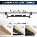 VIVO Under Desk Small Keyboard Tray with Clamp