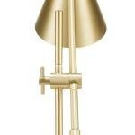 Modern Adjustable Desk Lamp with Matte Brass Finish