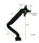 Adjustable Monitor Arm with USB Ports for Desk