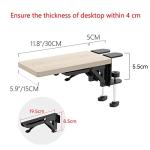OUGIC Ergonomic Foldable Desk Extension Tray