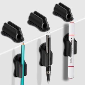 Wall-Mounted Silicone Pen Holders - 6 Pack