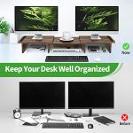 Zimilar Adjustable Dual Monitor Stand with Storage