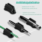 Wall-Mounted Silicone Pen Holders - 6 Pack