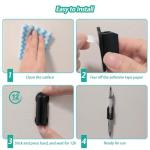 Wall-Mounted Silicone Pen Holders - 6 Pack