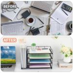 OPNICE 4-Tier Paper and Magazine Organizer