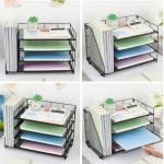 OPNICE 4-Tier Paper and Magazine Organizer