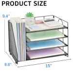 OPNICE 4-Tier Paper and Magazine Organizer