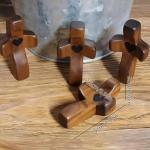 Yookin Wooden Pocket Stress Fidget Cross Gift