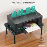 WALI Adjustable Monitor Stand with Under-Desk Storage