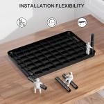 WALI Adjustable Monitor Stand with Under-Desk Storage