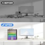 Cawukege 9 Tier Black Paper Organizer with Handle